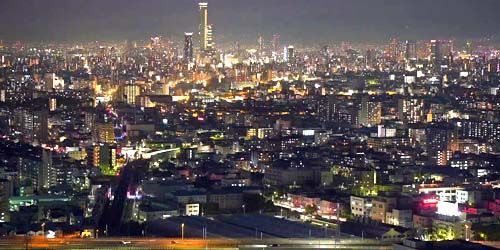 WebKamera Osaka - Panorama vom Wolkenkratzer Abeno Harukas