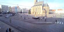 WebKamera Pilsen - Platz der Republik, St. Bartholomäus-Kathedrale