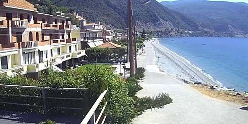 WebKamera Chalkis - Promenade mit Strand im Dorf Edipsos