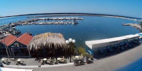 WebKamera Plomarion - Promenade mit Yachthäfen in Lesbos