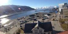 WebKamera Tromsø - Seehafen, Blick auf die Berge