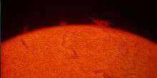 WebKamera Moskau - Sonne im Teleskop