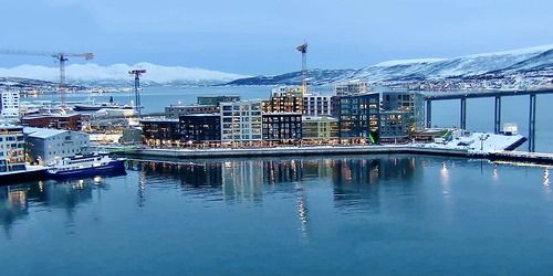 Ponte di Tromsø. Complesso residenziale Vervet Webcam - Tromsø